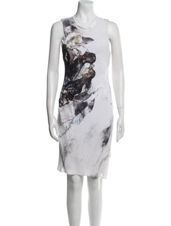 Helmut Lang Printed Knee-Length Dress