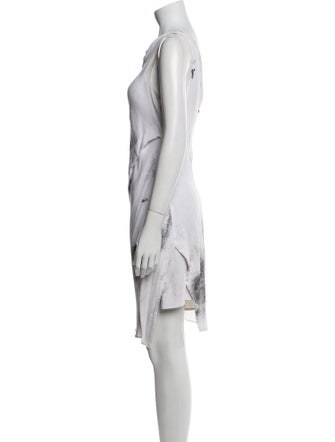 Helmut Lang Printed Knee-Length Dress