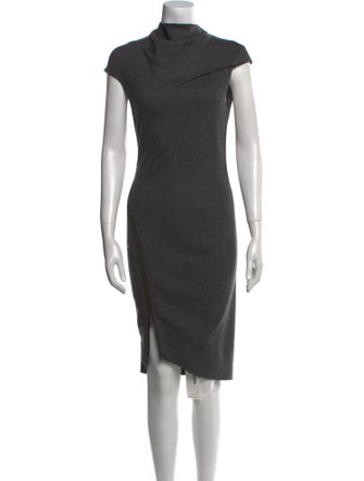 Helmut Lang Wool Midi Length Dress