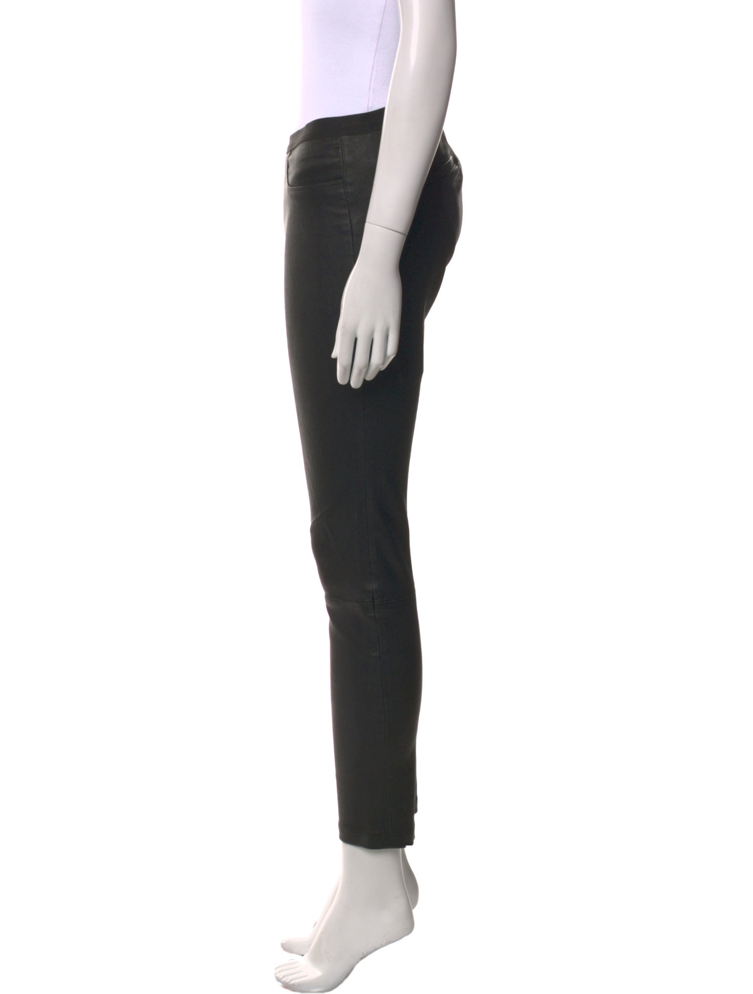 Helmut Lang Leather Skinny Leg Pants