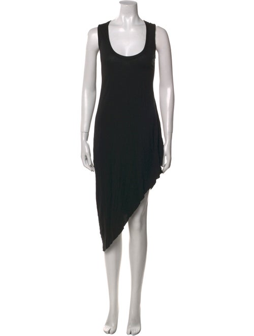 Helmut Lang Scoop Neck Midi Length Dress