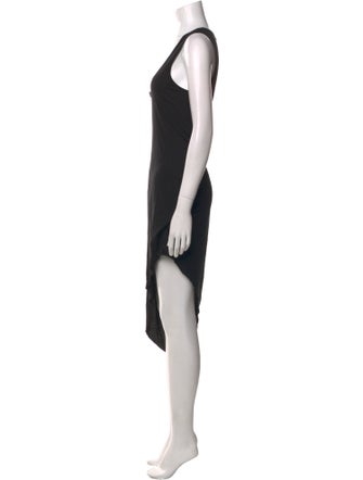 Helmut Lang Scoop Neck Midi Length Dress