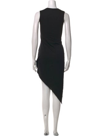 Helmut Lang Scoop Neck Midi Length Dress