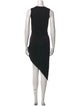 Helmut Lang Scoop Neck Midi Length Dress