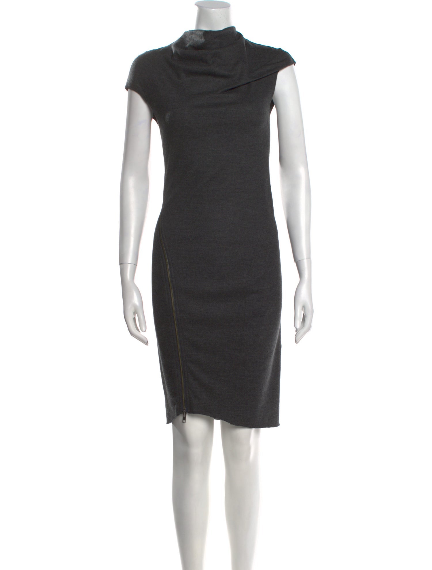 Helmut Lang Wool Knee-Length Dress