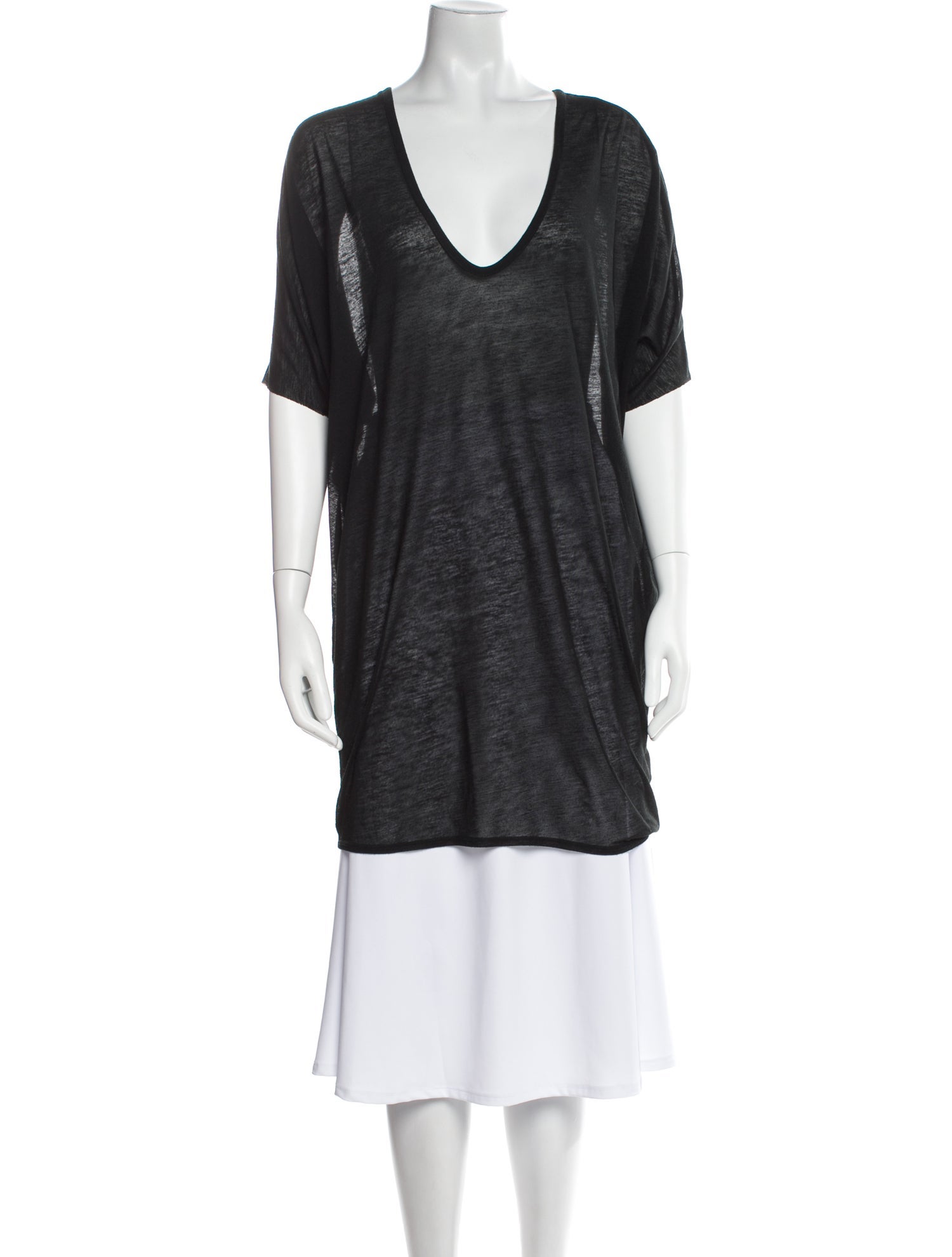 Helmut Lang V-Neck Short Sleeve T-Shirt