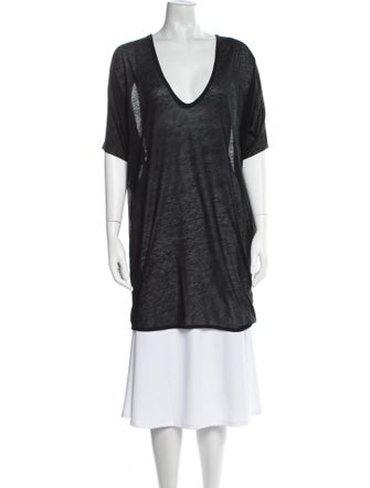 Helmut Lang V-Neck Short Sleeve T-Shirt