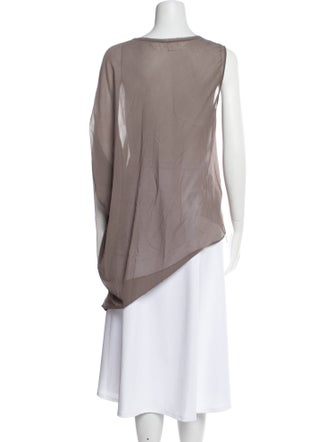 Helmut Lang Silk Scoop Neck Tunic