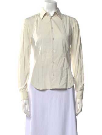 Helmut Lang Long Sleeve Button-Up Top