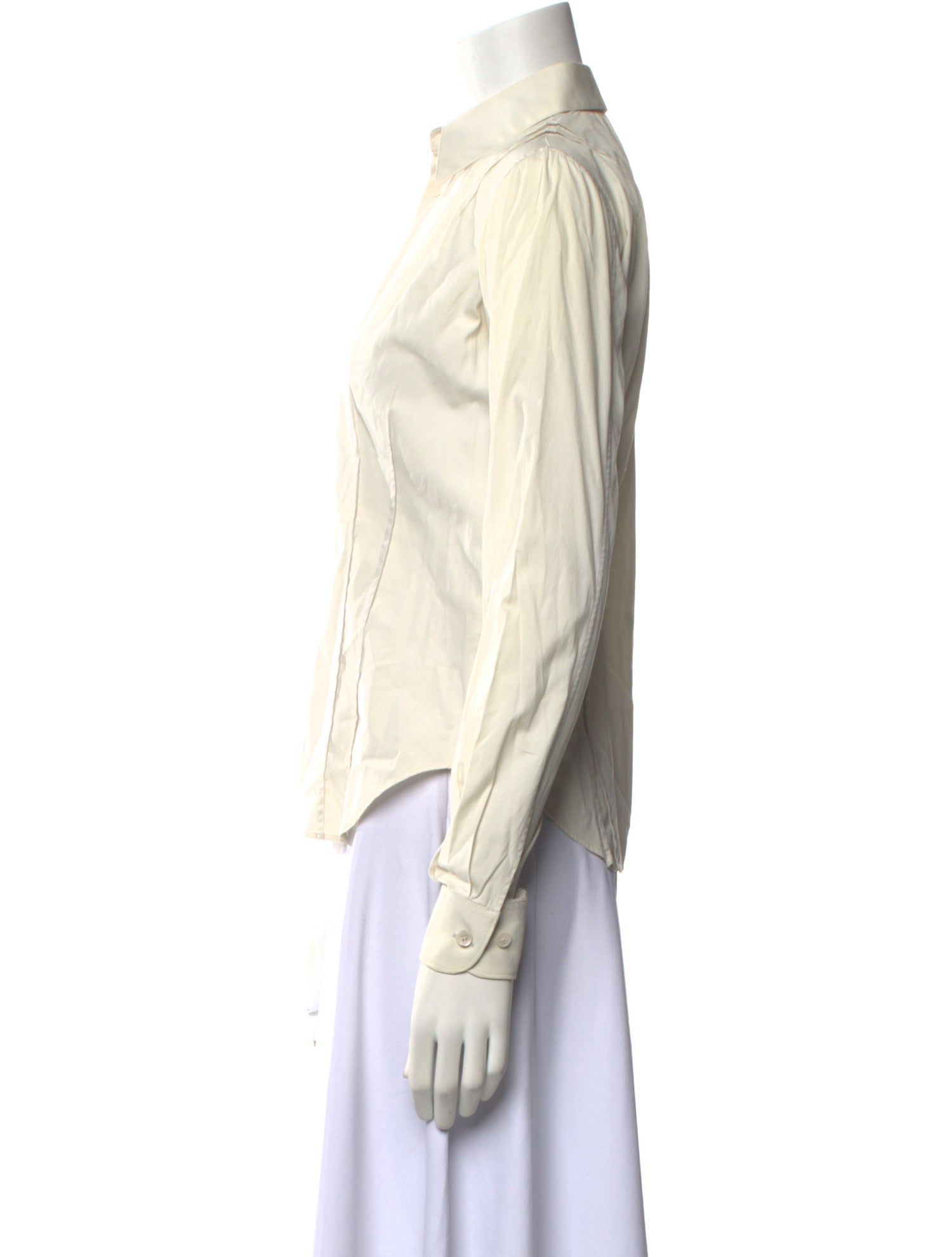 Helmut Lang Long Sleeve Button-Up Top