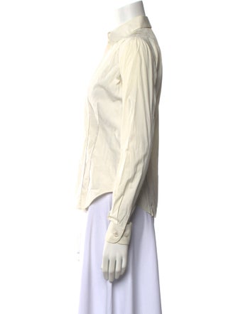 Helmut Lang Long Sleeve Button-Up Top