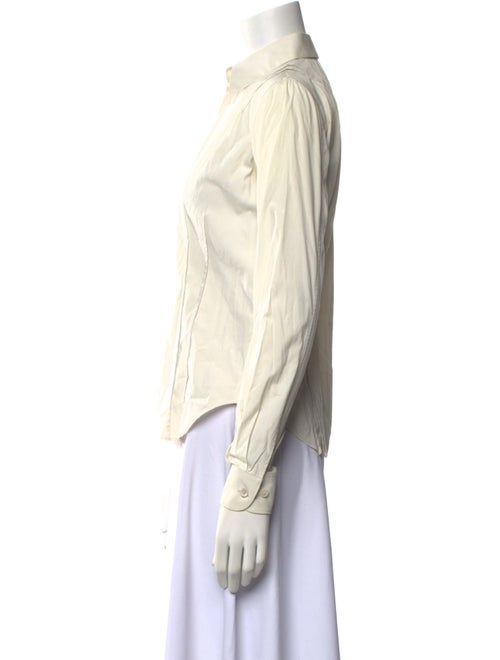 Helmut Lang Long Sleeve Button-Up Top