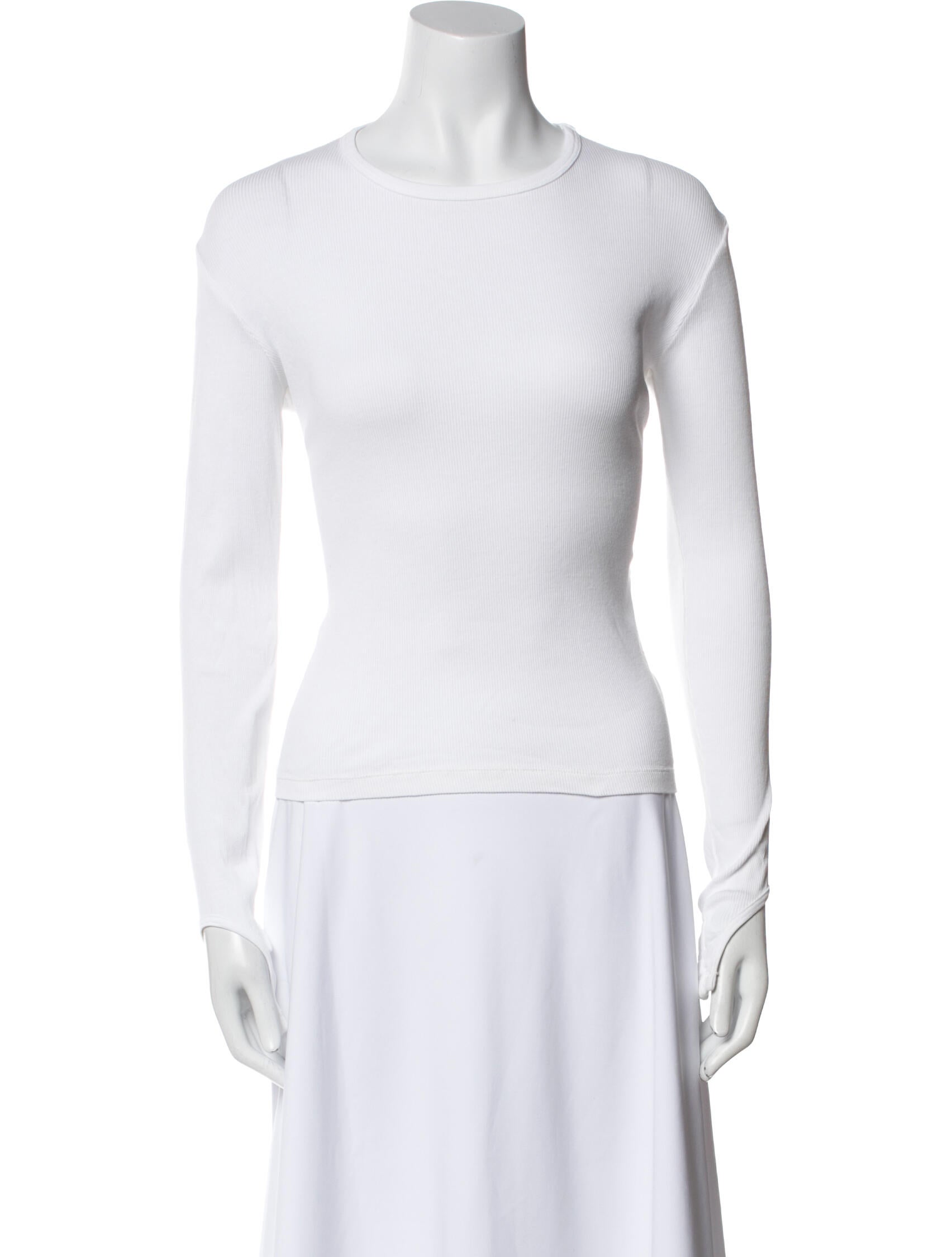 Helmut Lang Crew Neck Long Sleeve Top