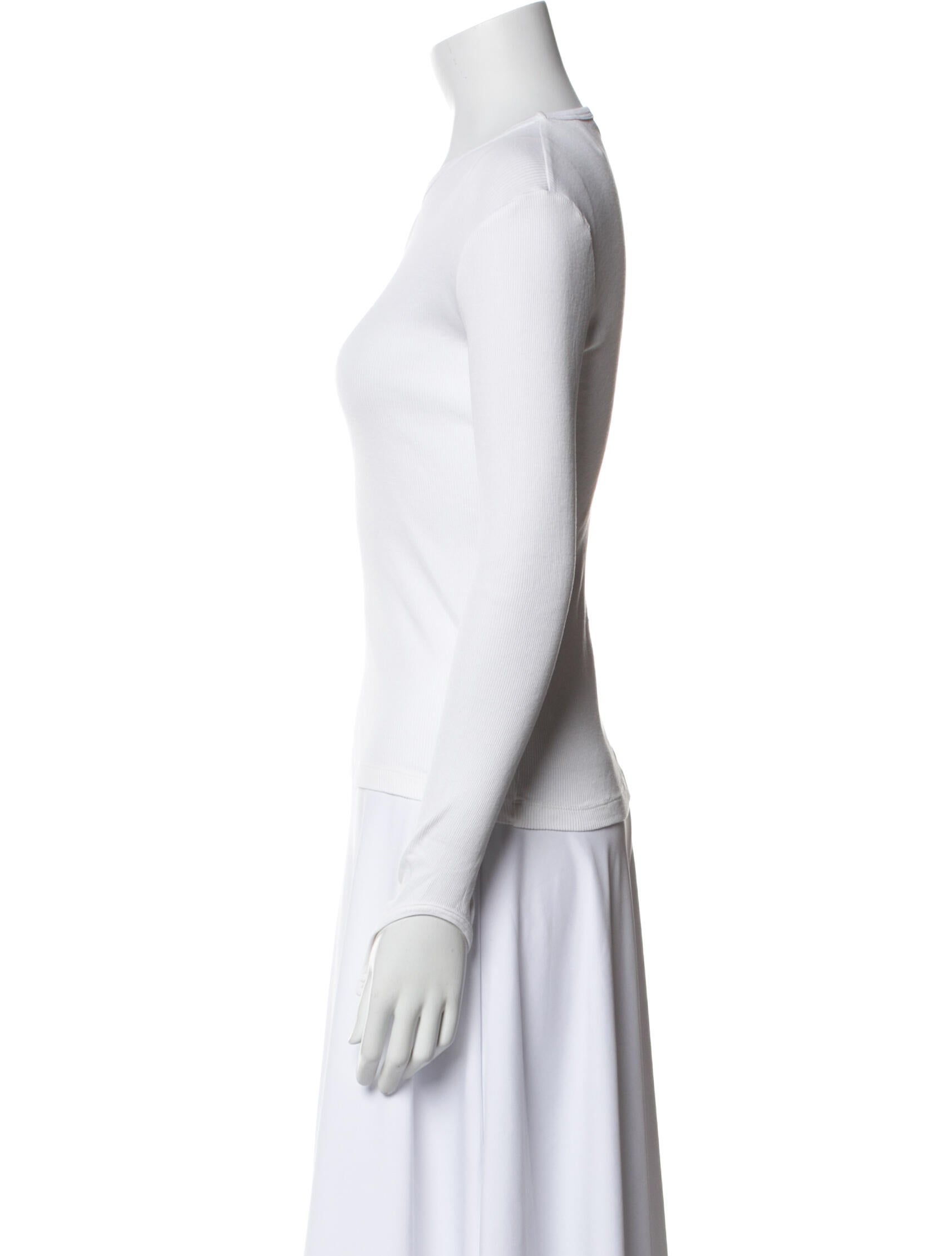 Helmut Lang Crew Neck Long Sleeve Top