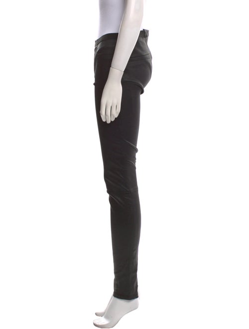 Helmut Lang Lamb Leather Skinny Leg Pants