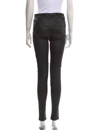 Helmut Lang Lamb Leather Skinny Leg Pants
