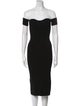Helmut Lang Off-The-Shoulder Knee-Length Dress