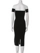 Helmut Lang Off-The-Shoulder Knee-Length Dress