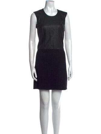 Helmut Lang Crew Neck Mini Dress