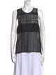 Helmut Lang Striped Scoop Neck Top