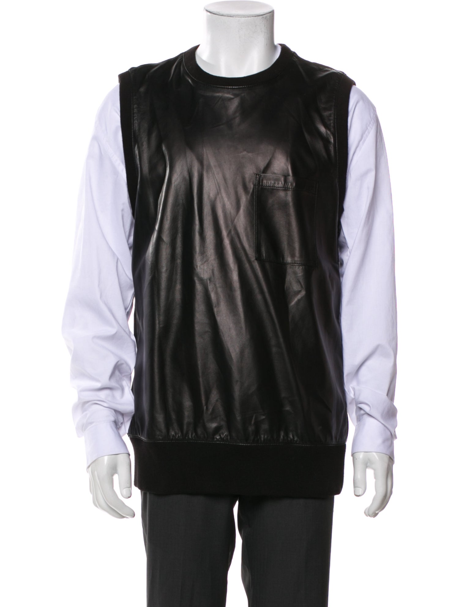 Helmut Lang Lamb Leather Vest w/ Tags
