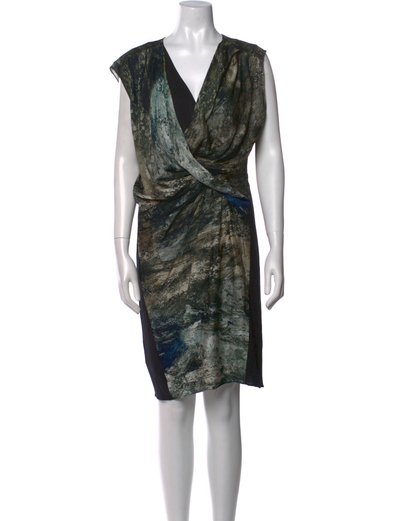 Helmut Lang Silk Knee-Length Dress