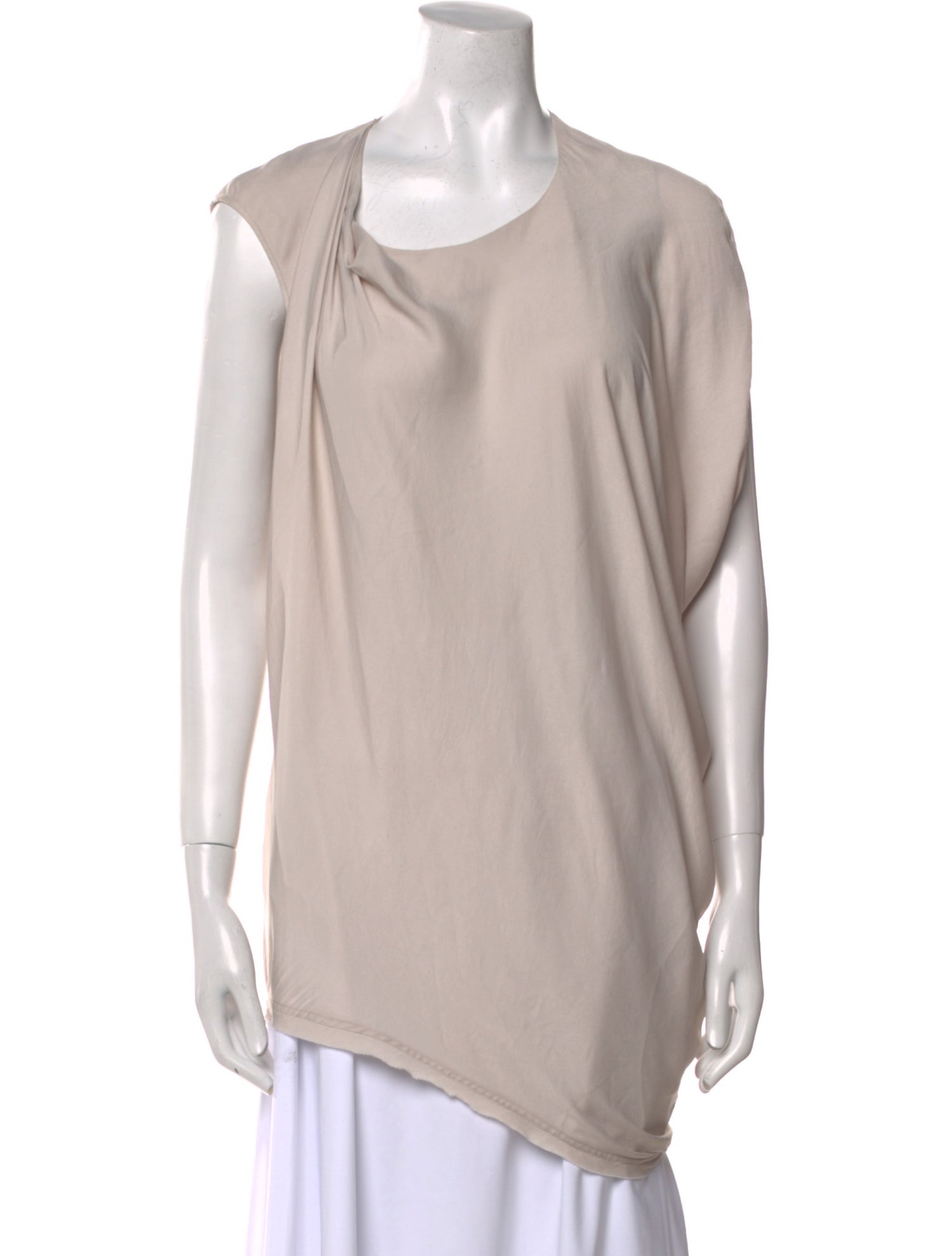 Helmut Lang Cowl Neck Short Sleeve Tunic