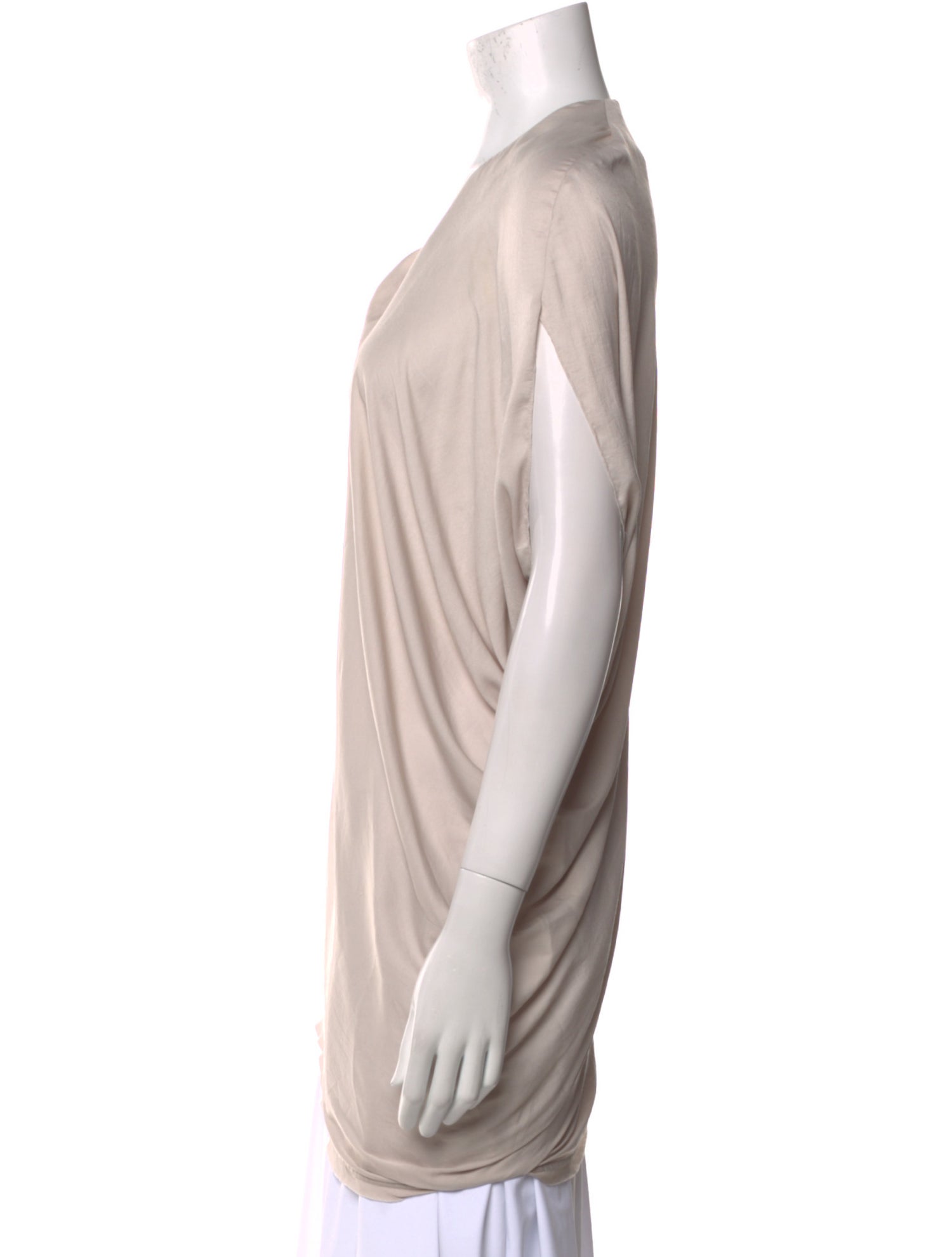 Helmut Lang Cowl Neck Short Sleeve Tunic