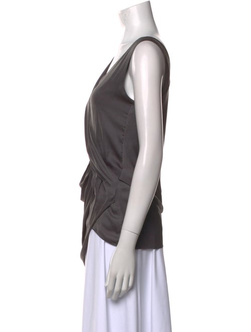 Helmut Lang Cowl Neck Short Sleeve Blouse