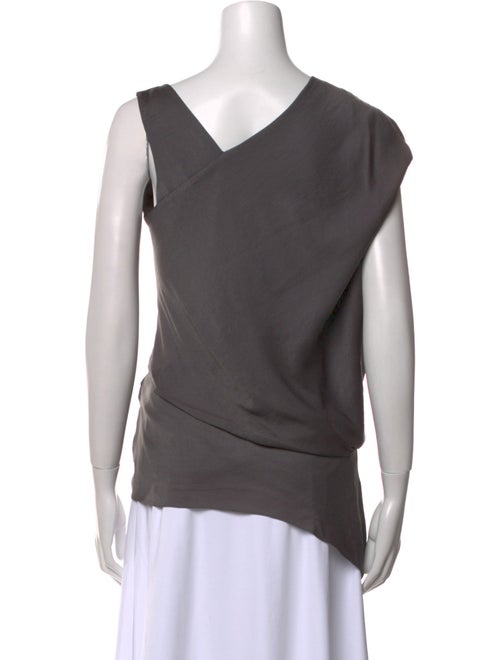 Helmut Lang Cowl Neck Short Sleeve Blouse