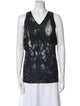 Helmut Lang Tie-Dye Print V-Neck Top