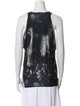 Helmut Lang Tie-Dye Print V-Neck Top