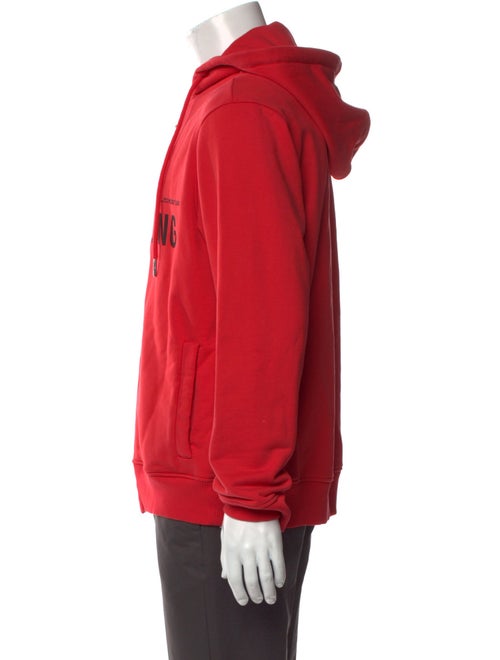 Helmut Lang Graphic Print Crew Neck Hoodie