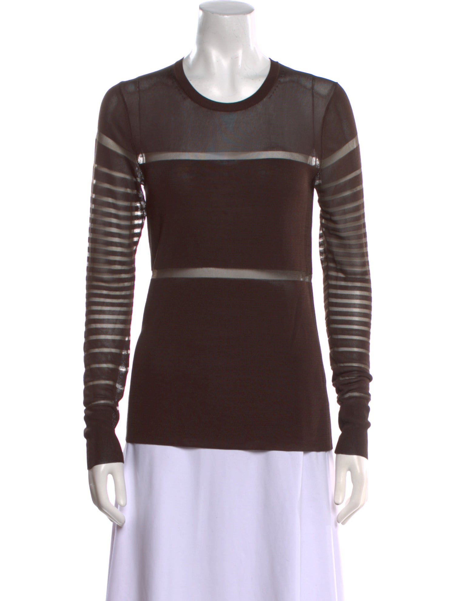 Helmut Lang Crew Neck Long Sleeve Top