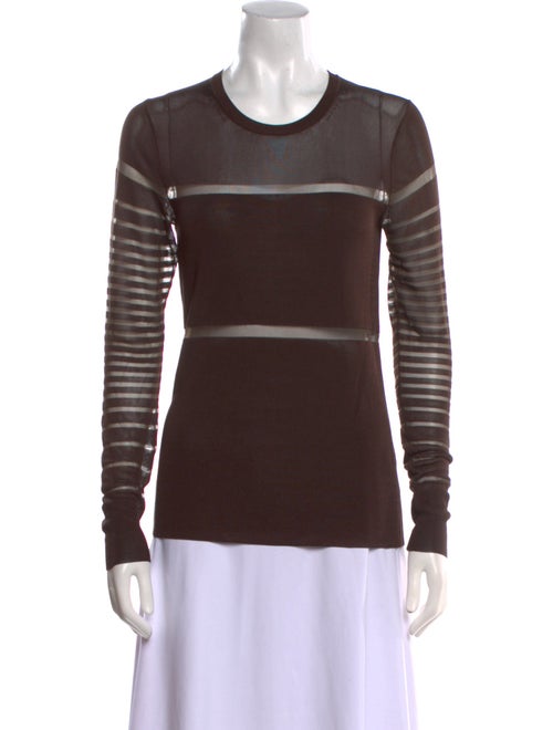 Helmut Lang Crew Neck Long Sleeve Top