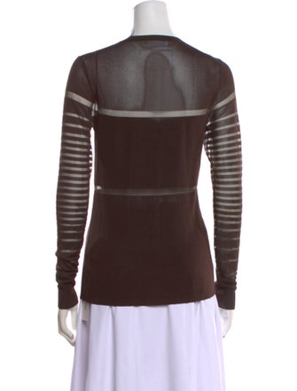 Helmut Lang Crew Neck Long Sleeve Top