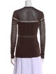 Helmut Lang Crew Neck Long Sleeve Top