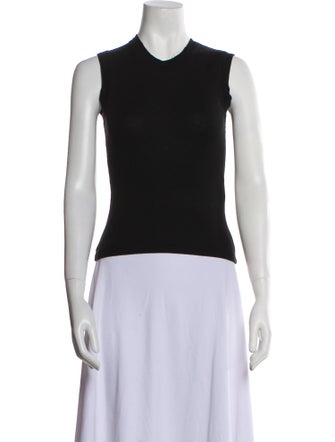 Helmut Lang Crew Neck Sleeveless Top
