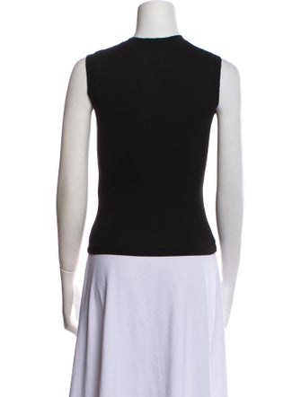 Helmut Lang Crew Neck Sleeveless Top