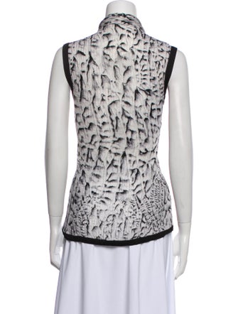 Helmut Lang Silk Printed Top