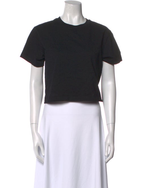 Helmut Lang Crew Neck Short Sleeve Crop Top