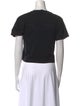 Helmut Lang Crew Neck Short Sleeve Crop Top