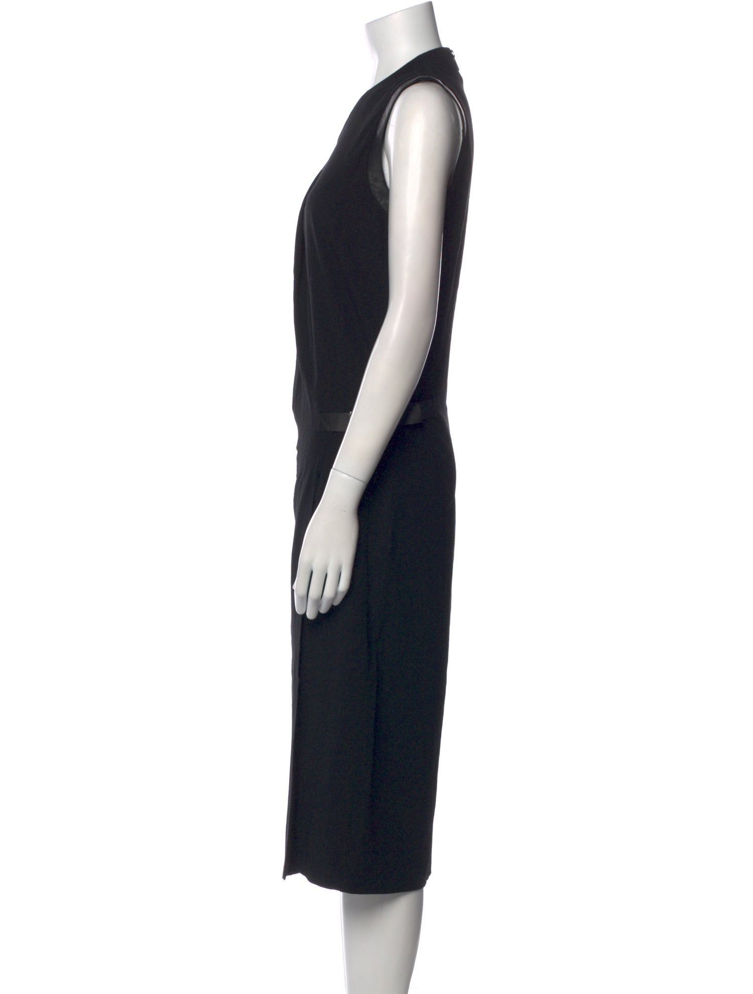 Helmut Lang V-Neck Midi Length Dress