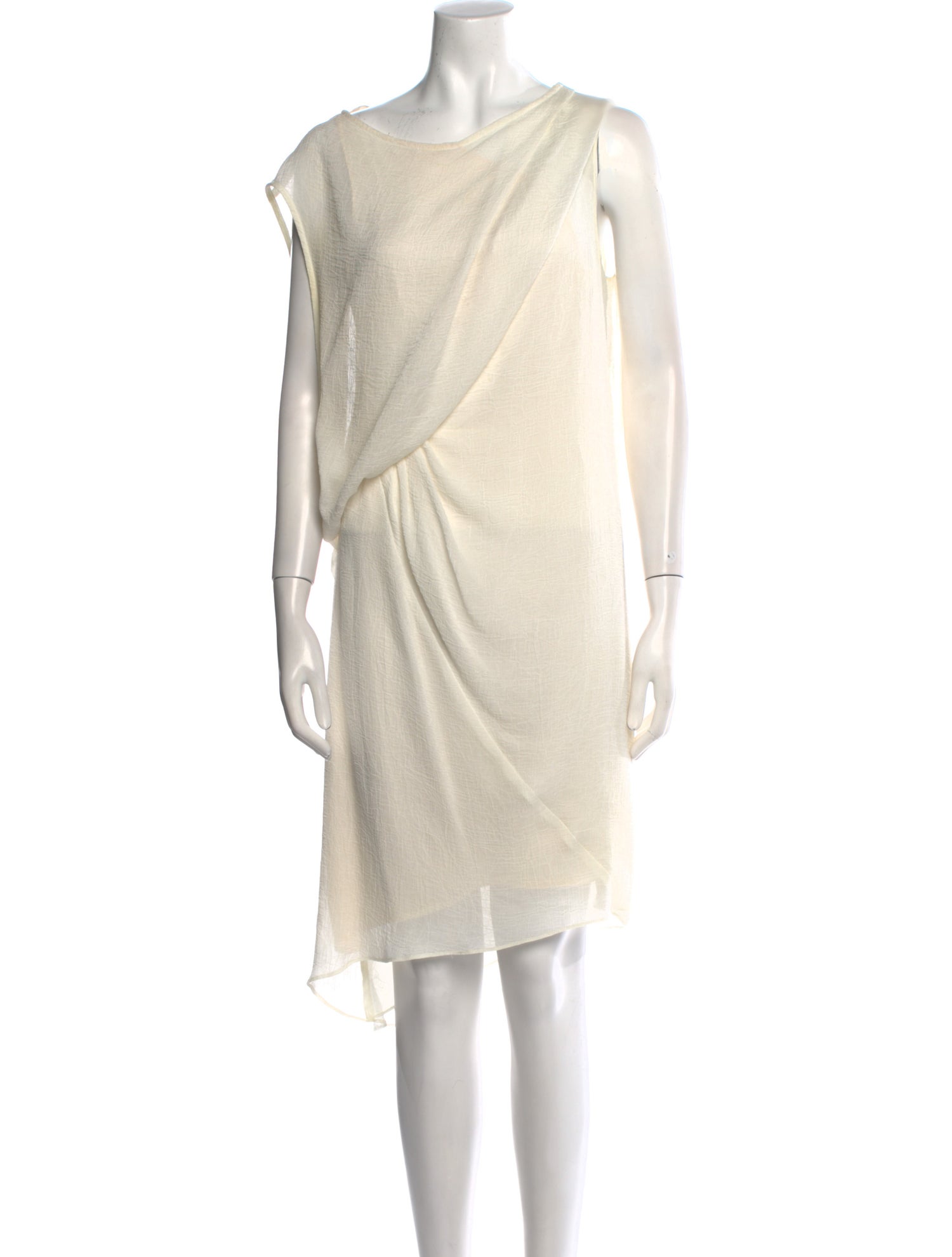 Helmut Lang Cowl Neck Midi Length Dress