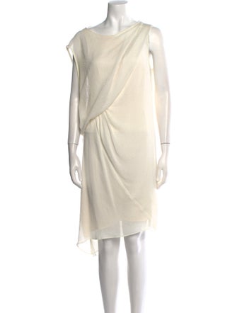 Helmut Lang Cowl Neck Midi Length Dress