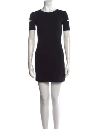Helmut Lang Crew Neck Mini Dress