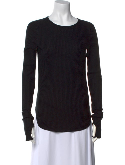 Helmut Lang Scoop Neck Long Sleeve Top