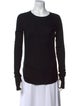 Helmut Lang Scoop Neck Long Sleeve Top