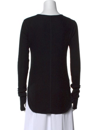 Helmut Lang Scoop Neck Long Sleeve Top