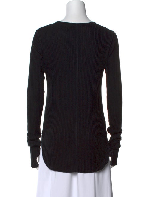 Helmut Lang Scoop Neck Long Sleeve Top